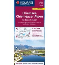 Cycling Maps KOMPASS Fahrradkarte 3335 Chiemsee - Chiemgauer Alpen 1:70.000 Kompass-Karten GmbH