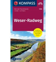 Cycling Guides Fahrrad-Tourenkarte Weserradweg Kompass-Karten GmbH