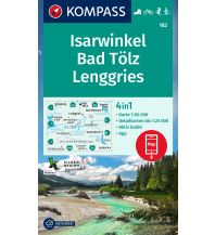 Hiking Maps Bavaria KOMPASS Wanderkarte 182 Isarwinkel, Bad Tölz, Lenggries 1:50.000 Kompass-Karten GmbH