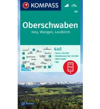 Wanderkarten Allgäu Kompass-Karte 187, Oberschwaben, Isny, Wangen, Leutkirch 1:50.000 Kompass-Karten GmbH
