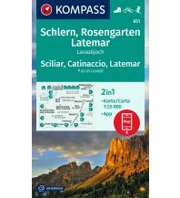 Wanderkarten Italien Kompass-Karte 651, Schlern, Rosengarten, Latemar 1:25.000 Kompass-Karten GmbH