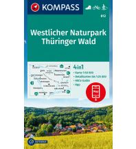 Hiking Maps Germany KOMPASS Wanderkarte 812 Westlicher Naturpark Thüringer Wald 1:50.000 Kompass-Karten GmbH