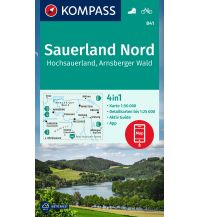 Wanderkarten Deutschland Kompass-Karte 841, Sauerland Nord, Hochsauerland, Arnsberger Wald 1:50.000 Kompass-Karten GmbH