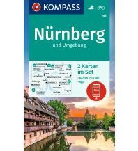 Hiking Maps Bavaria Kompass-Kartenset 163, Nürnberg und Umgebung 1:50.000 Kompass-Karten GmbH