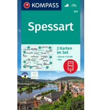 Hiking Maps Germany Kompass-Kartenset 832, Spessart 1:50.000 Kompass-Karten GmbH