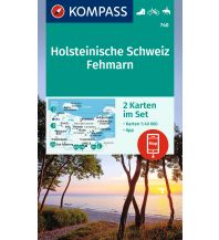 Wanderkarten Deutschland Kompass-Kartenset 740, Holsteinische Schweiz, Fehmarn 1:40.000 Kompass-Karten GmbH