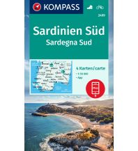 Hiking Maps Italy Kompass-Kartenset 2499, Sardinien Süd/Sardegna Sud 1:50.000 Kompass-Karten GmbH