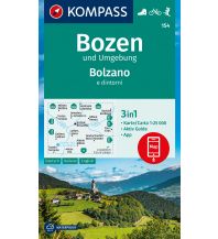 Wanderkarten Südtirol & Dolomiten Kompass-Karte 154, Bozen und Umgebung/Bolzano e dintorni 1:25.000 Kompass-Karten GmbH