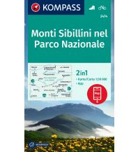 Wanderkarten Apennin Kompass-Karte 2474, Monti Sibillini nel Parco Nazionale 1:50.000 Kompass-Karten GmbH
