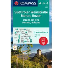 Wanderkarten Südtirol & Dolomiten Kompass-Karte 078, Südtiroler Weinstraße, Meran, Bozen 1:25.000 Kompass-Karten GmbH