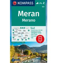 Hiking Maps South Tyrol + Dolomites Kompass-Karte 053, Meran/Merano 1:25.000 Kompass-Karten GmbH