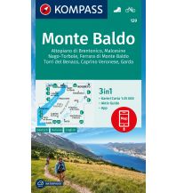 Wanderkarten KOMPASS Wanderkarte 129 Monte Baldo, Malcesine, Nago-Torbole, Garda 1:25.000 Kompass-Karten GmbH