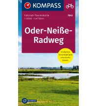 Cycling Maps KOMPASS Fahrrad-Tourenkarte Oder-Neiße-Radweg 1:50.000 Kompass-Karten GmbH