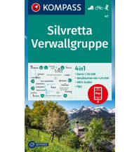 Wanderkarten Vorarlberg Kompass-Karte 41, Silvretta, Verwallgruppe 1:50.000 Kompass-Karten GmbH