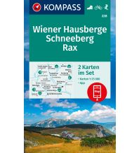 Wanderkarten Steiermark Kompass-Kartenset 228, Wiener Hausberge - Schneeberg, Rax 1:25.000 Kompass-Karten GmbH