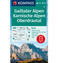 Wanderkarten Kärnten Kompass-Karte 60, Gailtaler Alpen, Karnische Alpen, Oberdrautal 1:50.000 Kompass-Karten GmbH