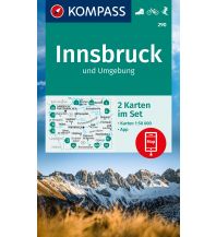 Wanderkarten Tirol Kompass-Kartenset 290, Innsbruck und Umgebung 1:50.000 Kompass-Karten GmbH
