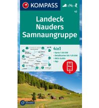 Wanderkarten Tirol Kompass-Karte 42, Landeck, Nauders, Samnaungruppe 1:50.000 Kompass-Karten GmbH