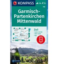 Wanderkarten Tirol Kompass-Karte 790, Garmisch-Partenkirchen, Mittenwald 1:35.000 Kompass-Karten GmbH
