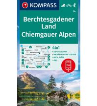 Wanderkarten Salzkammergut Kompass-Karte 14, Berchtesgadener Land, Chiemgauer Alpen 1:50.000 Kompass-Karten GmbH