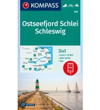 Hiking Maps Schleswig-Holstein Kompass-Karte 708, Ostseefjord Schlei, Schleswig 1:35.000 Kompass-Karten GmbH