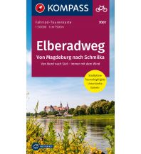 Radkarten KOMPASS Fahrrad-Tourenkarte Elberadweg - von Magdeburg nach Schmilka 1:50.000 Kompass-Karten GmbH