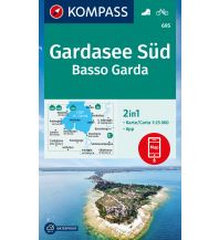 Wanderkarten Italien Kompass-Karte 695, Gardasee Süd/Basso Garda 1:25.000 Kompass-Karten GmbH