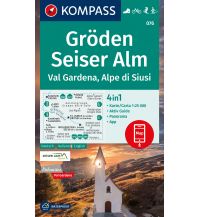 Hiking Maps KOMPASS Wanderkarte 076 Gröden, Seiser Alm, Val Gardena, Alpe di Siusi 1:25.000 Kompass-Karten GmbH