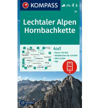 Wanderkarten Tirol Kompass-Karte 24, Lechtaler Alpen, Hornbachkette 1:50.000 Kompass-Karten GmbH