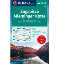 Hiking Maps Tyrol Kompass-Karte 25, Zugspitze, Mieminger Kette 1:50.000 Kompass-Karten GmbH