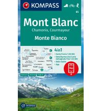 Wanderkarten Schweiz & FL Kompass-Karte 85, Mont Blanc/Monte Bianco 1:50.000 Kompass-Karten GmbH