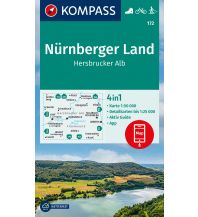Wanderkarten Bayern Kompass-Karte 172, Nürnberger Land, Hersbrucker Alb 1:50.000 Kompass-Karten GmbH