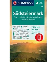 Wanderkarten Steiermark Kompass-Kartenset 226, Südsteiermark 1:50.000 Kompass-Karten GmbH