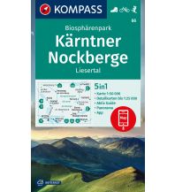 Hiking Maps Styria KOMPASS Wanderkarte 66 Biosphärenpark Kärntner Nockberge, Liesertal 1:50.000 Kompass-Karten GmbH