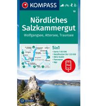 Hiking Maps Salzkammergut Kompass-Karte 18, Nördliches Salzkammergut, Wolfgangsee, Attersee, Traunsee 1:50.000 Kompass-Karten GmbH