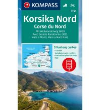 Wanderkarten Frankreich Kompass-Kartenset 2250, Korsika Nord/Corse du Nord 1:50.000 Kompass-Karten GmbH