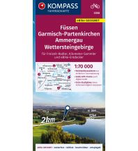 Cycling Maps KOMPASS Fahrradkarte 3350 Füssen, Garmisch-Partenkirchen, Ammergau, Wettersteingebirge 1:70.000 Kompass-Karten GmbH