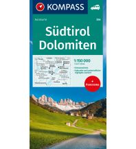 Road Maps Italy KOMPASS Autokarte Südtirol, Dolomiten 1:150.000 Kompass-Karten GmbH