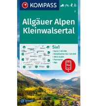 Hiking Maps KOMPASS Wanderkarte 3 Allgäuer Alpen, Kleinwalsertal 1:50.000 Kompass-Karten GmbH
