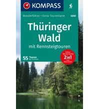 Wanderführer KOMPASS Wanderführer Thüringer Wald mit Rennsteigtouren, 55 Touren mit Extra-Tourenkarte Kompass-Karten GmbH