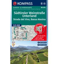 Wanderkarten Südtirol & Dolomiten Kompass-Karte 074, Südtiroler Weinstraße/Strada del Vino, Unterland/Bassa Atesina 1:25.000 Kompass-Karten GmbH