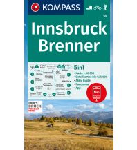Wanderkarten Tirol Kompass-Karte 36, Innsbruck, Brenner 1:50.000 Kompass-Karten GmbH