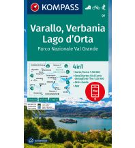 Hiking Maps Italy Kompass-Karte 97, Varallo, Verbania, Lago d'Orta 1:50.000 Kompass-Karten GmbH