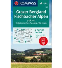 Wanderkarten Steiermark Kompass-Karte 221, Grazer Bergland, Fischbacher Alpen 1:50.000 Kompass-Karten GmbH