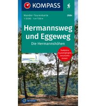 Hiking Maps Germany KOMPASS Wander-Tourenkarte Hermannsweg und Eggeweg, Die Hermannshöhen 1:50.000 Kompass-Karten GmbH