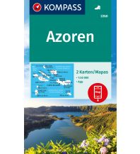 Wanderkarten Portugal Kompass-Kartenset 2260, Azoren 1:50.000 Kompass-Karten GmbH