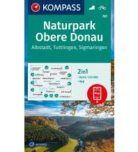Hiking Maps Black Forest / Swabian Alps Kompass-Karte 781, Naturpark Obere Donau, Albstadt, Tuttlingen, Sigmaringen 1:50.000 Kompass-Karten GmbH