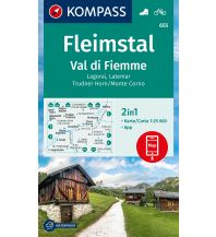 Hiking Maps South Tyrol + Dolomites Kompass-Karte 655, Fleimstal/Val di Fiemme, Lagorai, Latemar 1:25.000 Kompass-Karten GmbH