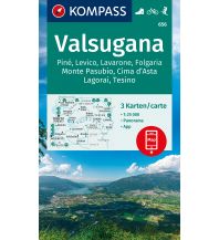 Hiking Maps Italy Kompass-Kartenset 656, Valsugana 1:25.000 Kompass-Karten GmbH