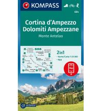 Hiking Maps Italy Kompass-Karte 654, Cortina d'Ampezzo, Dolomiti Ampezzane, Monte Antelao 1:25.000 Kompass-Karten GmbH